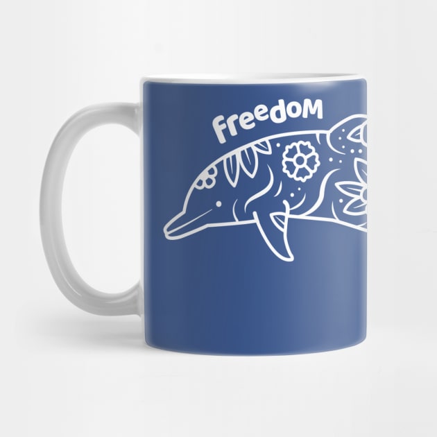 Freedom of the Ocean - Dolphin by bangtees